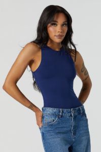 Contour High Neck Sleeveless Bodysuit sold by Charlotte Russe