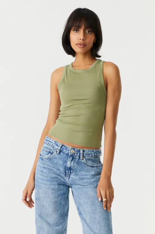 High Neck Tank Top sold by Charlotte Russe