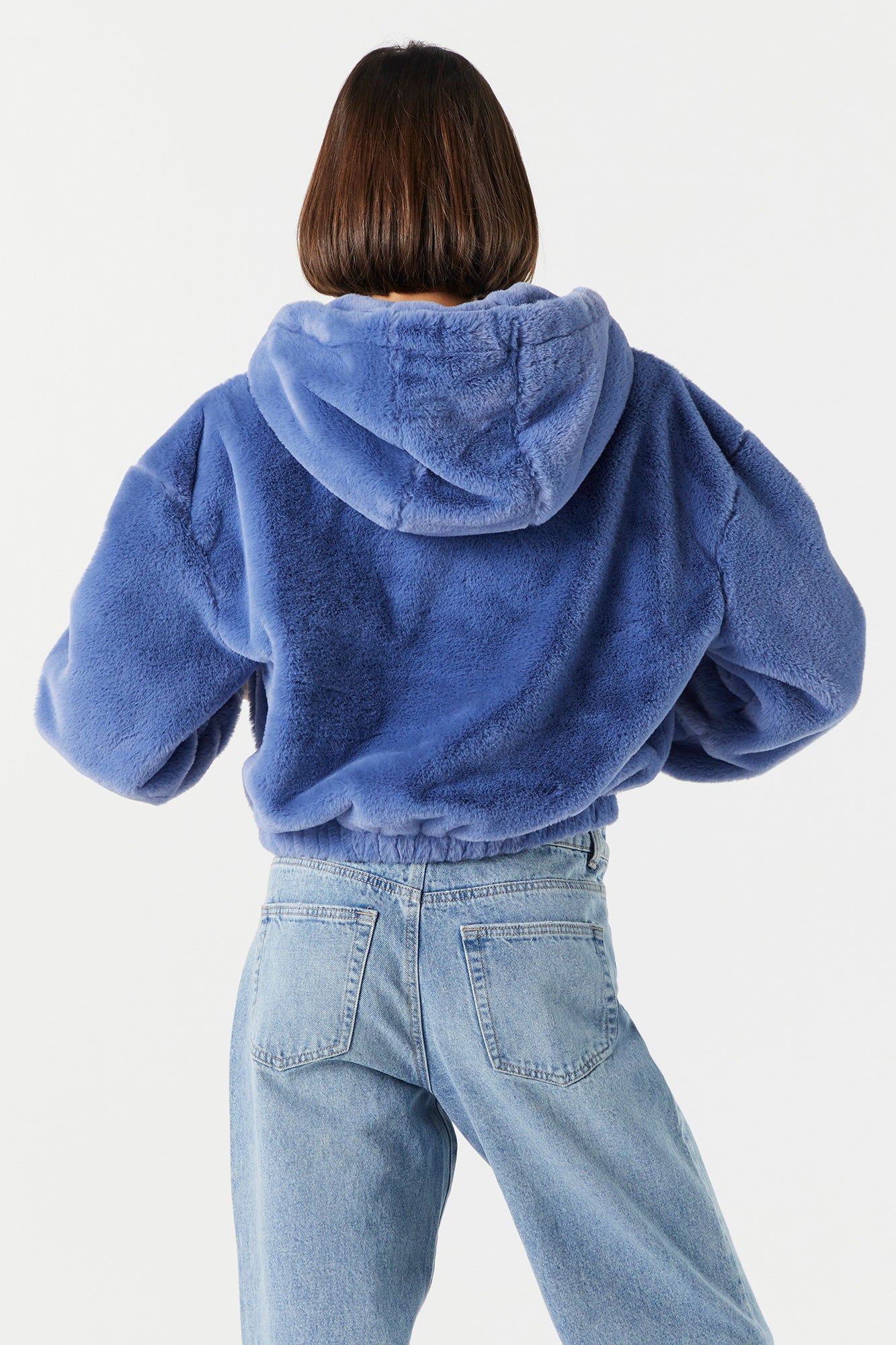 Faux Fur Bomber Jacket sold by Charlotte Russe product image thumbnail 2