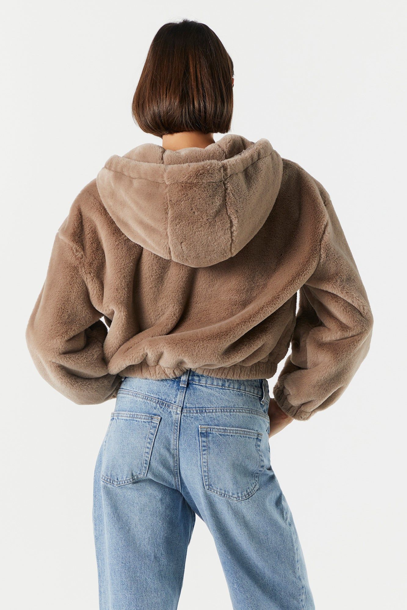 Faux Fur Bomber Jacket sold by Charlotte Russe product image thumbnail 14