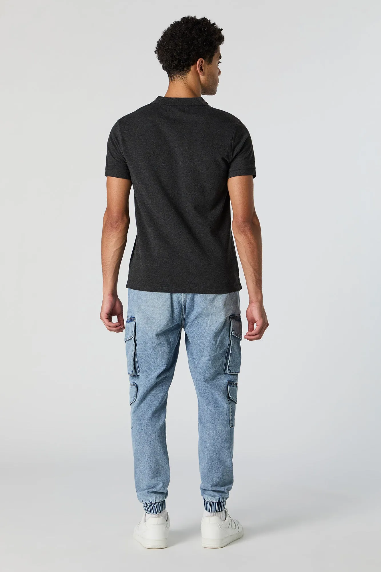 Denim Multi Pocket Cargo Jogger sold by Charlotte Russe product image thumbnail 2