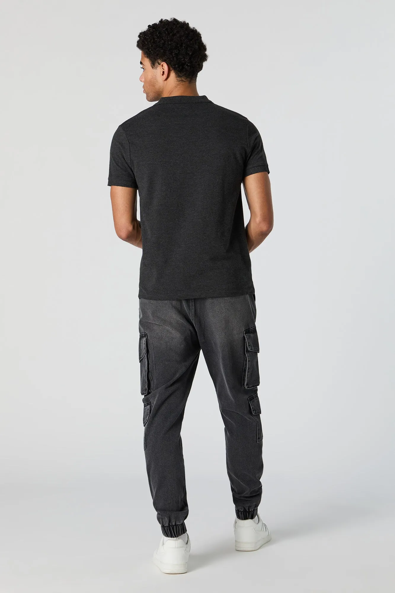 Denim Multi Pocket Cargo Jogger sold by Charlotte Russe product image thumbnail 5