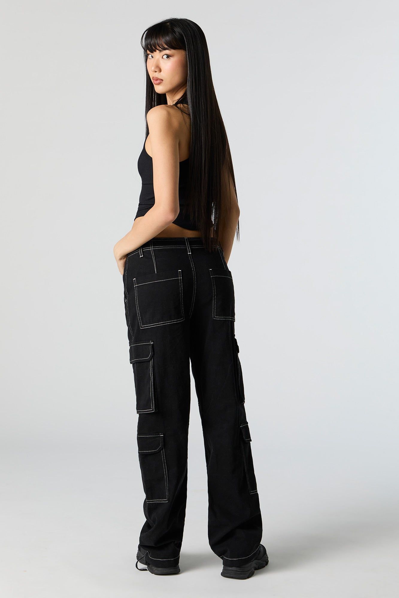 Multi Pocket Cargo Pant sold by Charlotte Russe product image thumbnail 4