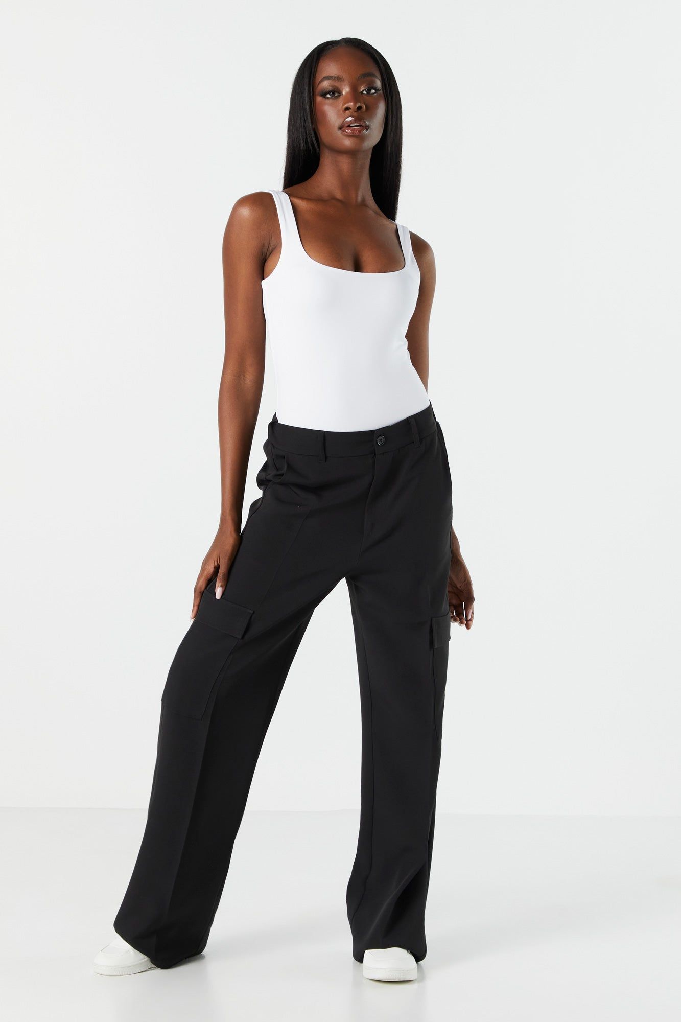Contour Square Neck Tank Bodysuit sold by Charlotte Russe product image thumbnail 6