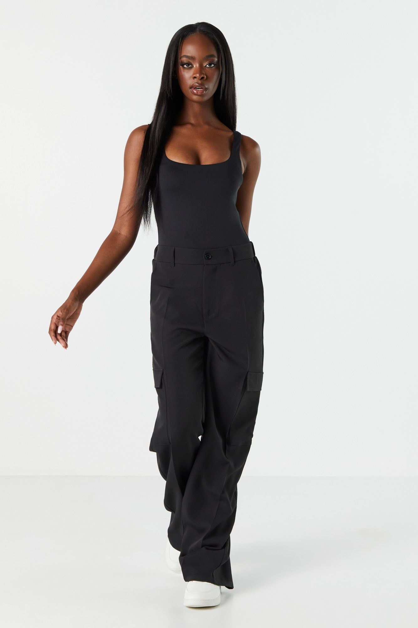 Contour Square Neck Tank Bodysuit sold by Charlotte Russe product image thumbnail 16