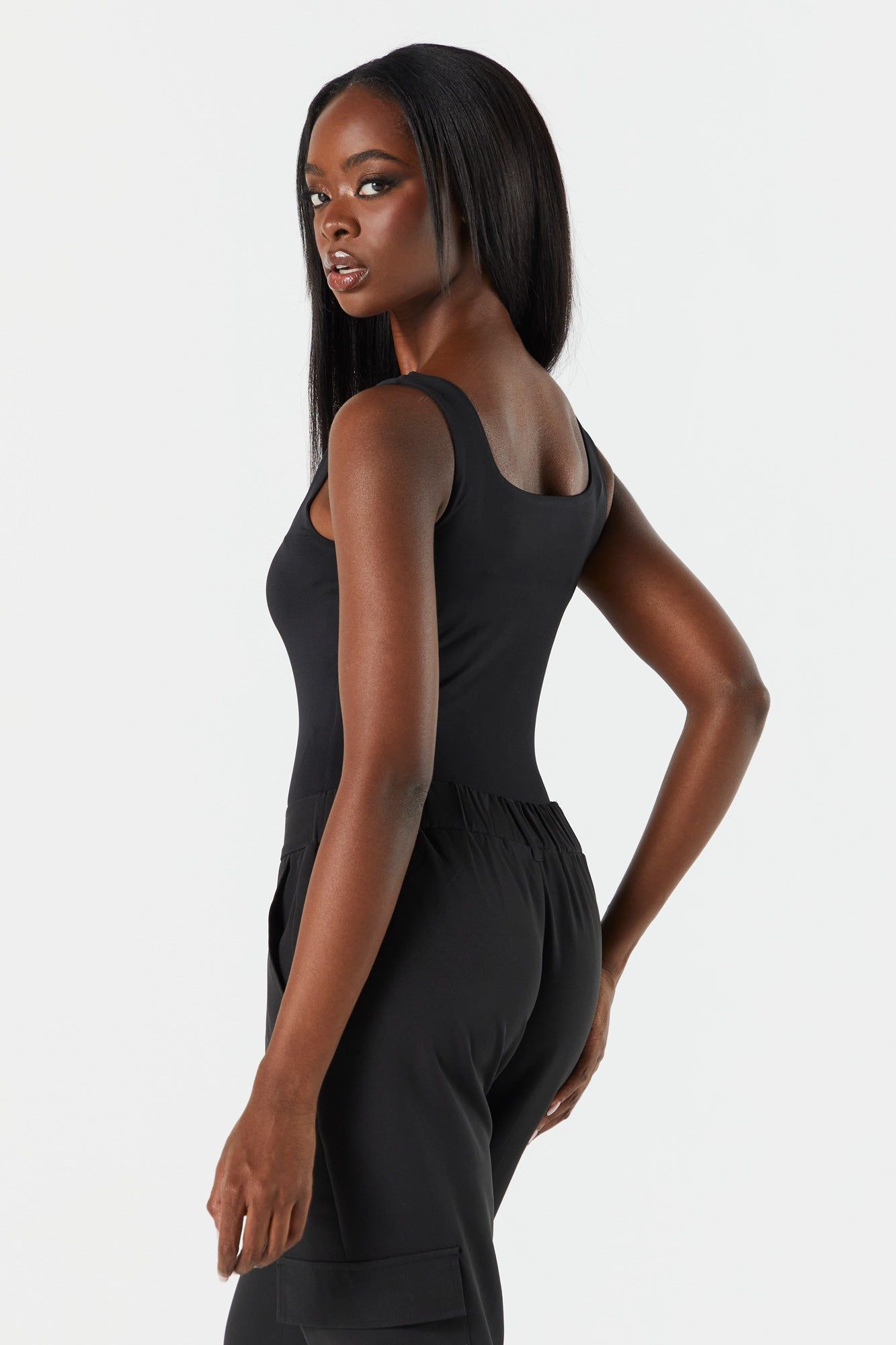 Contour Square Neck Tank Bodysuit sold by Charlotte Russe product image thumbnail 13