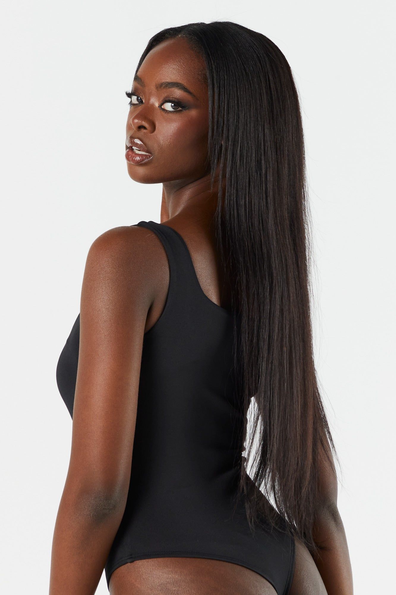 Contour Square Neck Tank Bodysuit sold by Charlotte Russe product image thumbnail 15