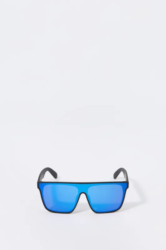 Square Shield Tinted Sunglasses sold by Charlotte Russe