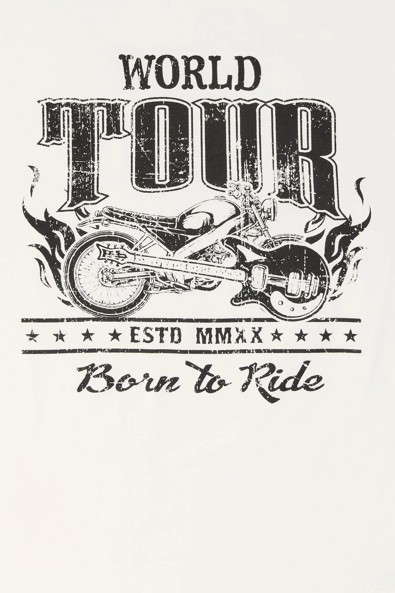 Born To Ride Graphic Boyfriend T-Shirt sold by Charlotte Russe