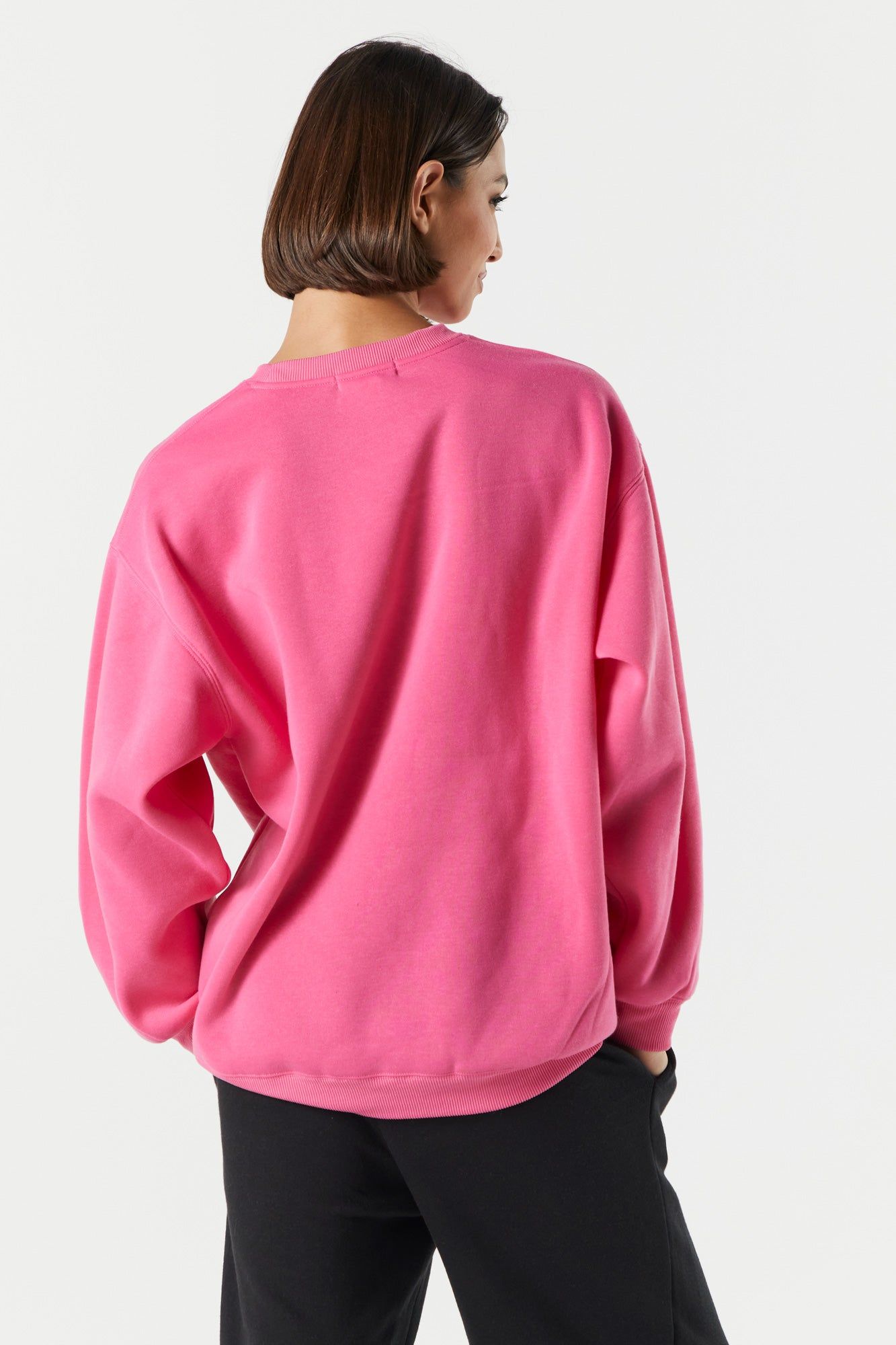 Fleece Brooklyn Graphic Sweatshirt sold by Charlotte Russe product image thumbnail 2