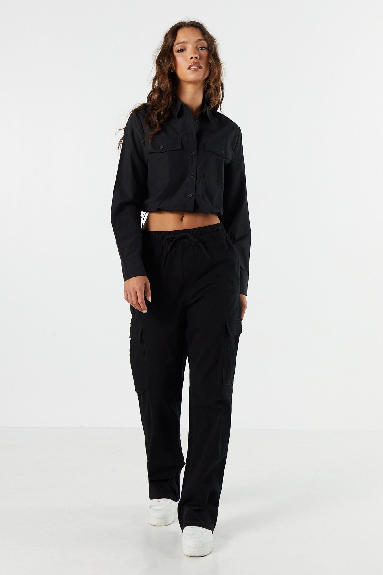 Drawstring Cargo Pant sold by Charlotte Russe product image thumbnail 4