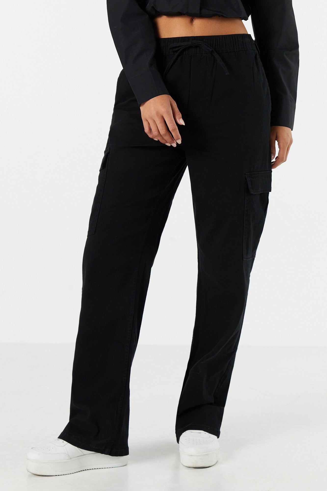 Drawstring Cargo Pant sold by Charlotte Russe product image thumbnail 5