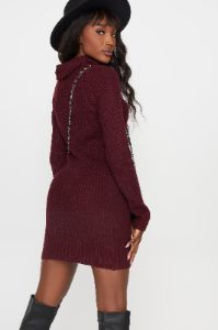 Cowl Neck Long Sleeve Sweater Dress sold by Charlotte Russe