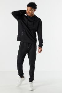 Soft Tech Fleece Zip Pocket Hoodie sold by Charlotte Russe