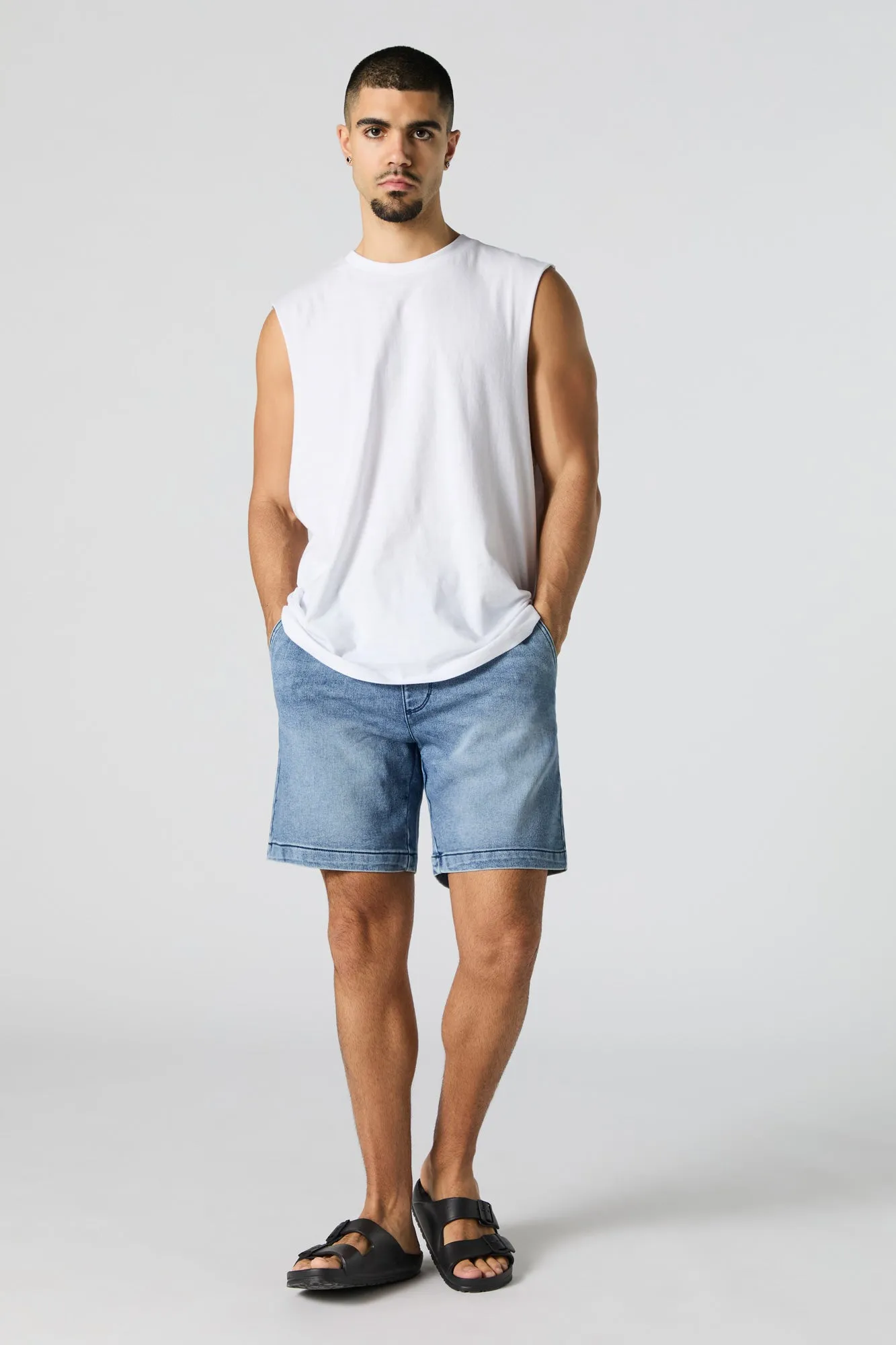 Drawstring Denim Short sold by Charlotte Russe product image thumbnail 3