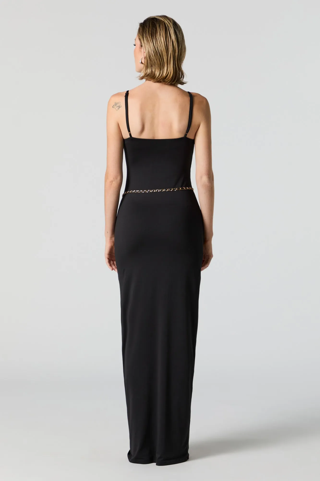 Contour Scoop Neck Maxi Dress sold by Charlotte Russe product image thumbnail 3