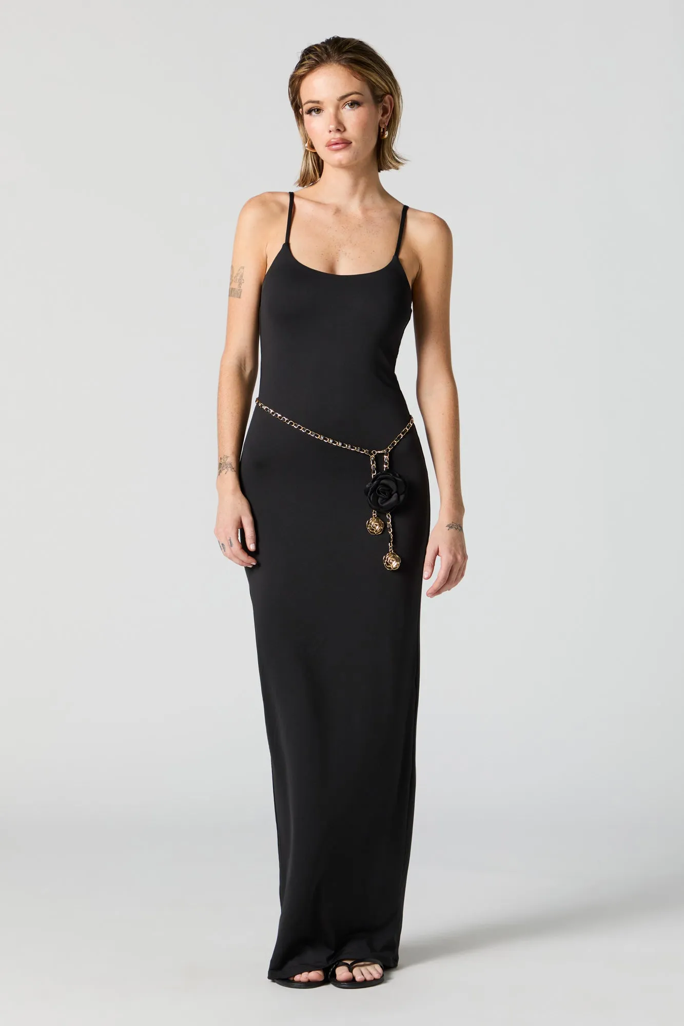 Contour Scoop Neck Maxi Dress sold by Charlotte Russe product image thumbnail 4