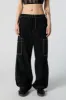 Black Parachute Cargo Pant sold by Charlotte Russe