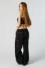 Black Parachute Cargo Pant sold by Charlotte Russe