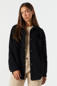 Sherpa Shacket sold by Charlotte Russe