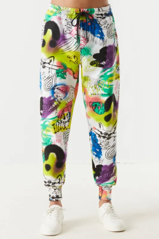 Graffiti Print Jogger sold by Charlotte Russe