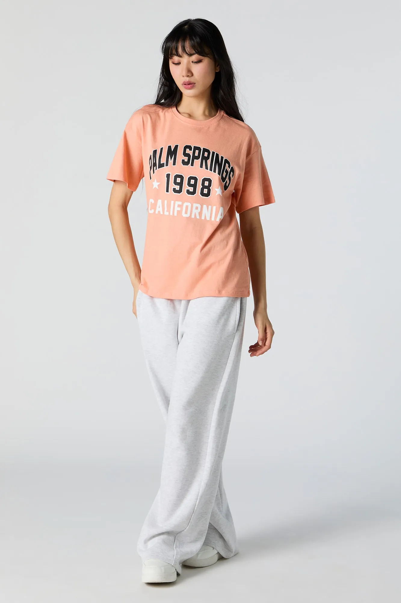 Palm Springs Graphic Boyfriend T-Shirt sold by Charlotte Russe product image thumbnail 3