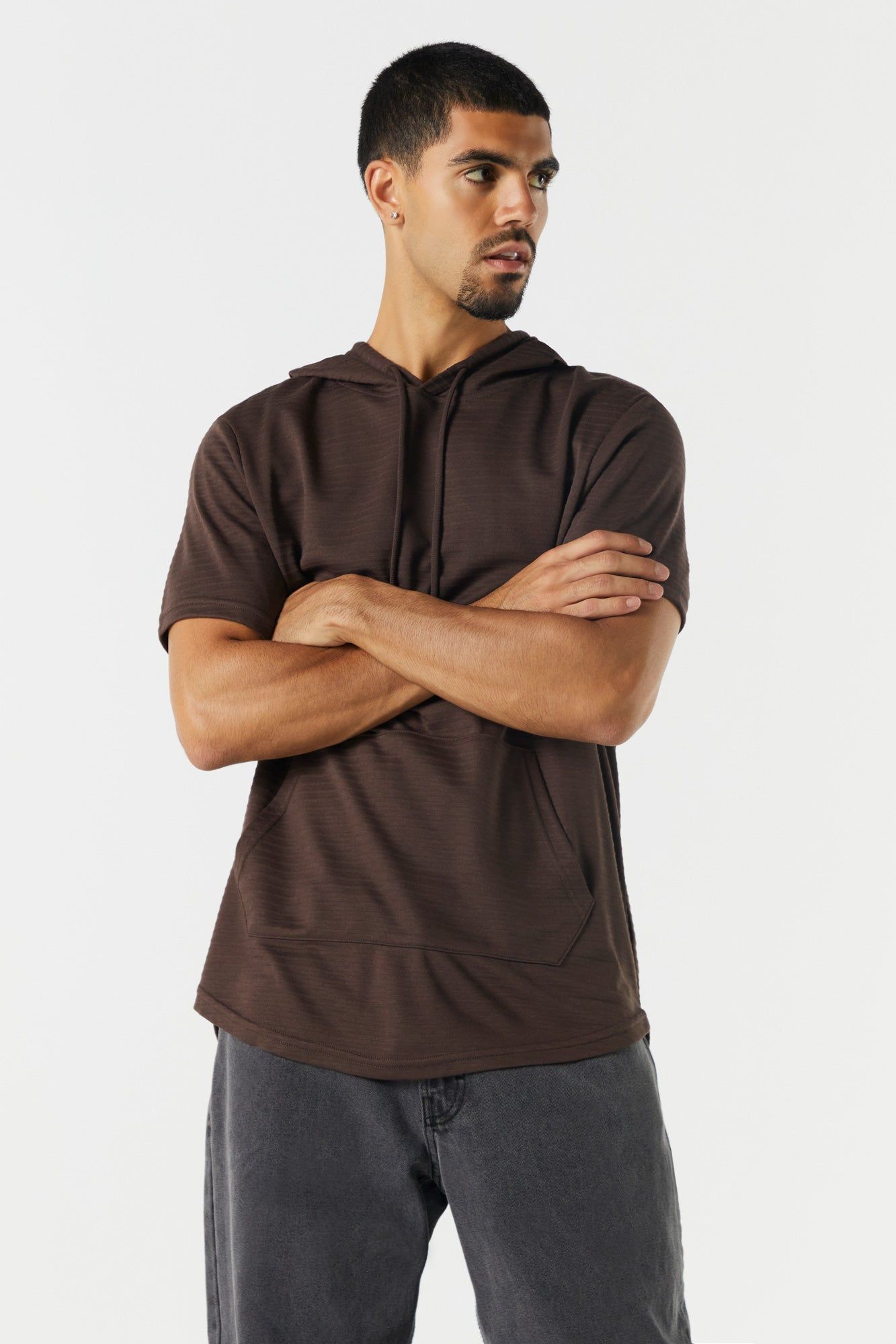 Coloured Short Sleeve Hoodie sold by Charlotte Russe product image thumbnail 7