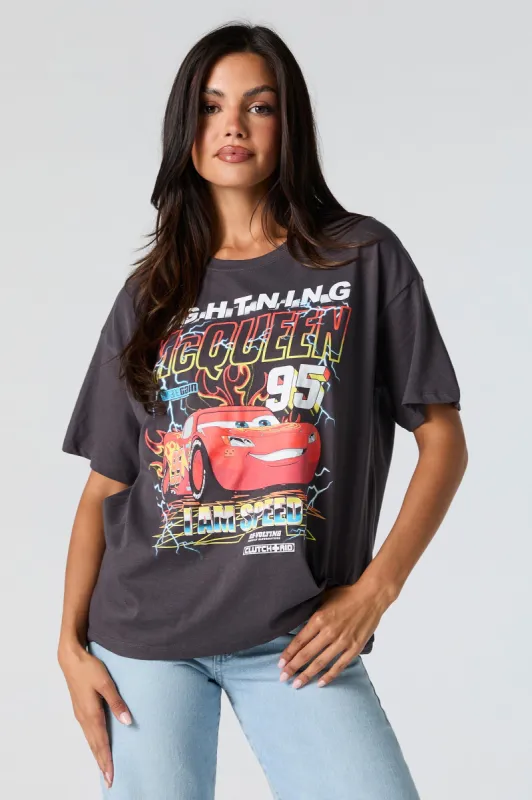 Lightning McQueen Graphic Boyfriend T-Shirt sold by Charlotte Russe