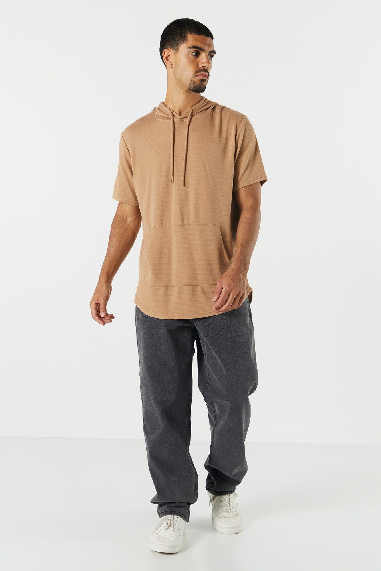 Coloured Short Sleeve Hoodie sold by Charlotte Russe product image thumbnail 3