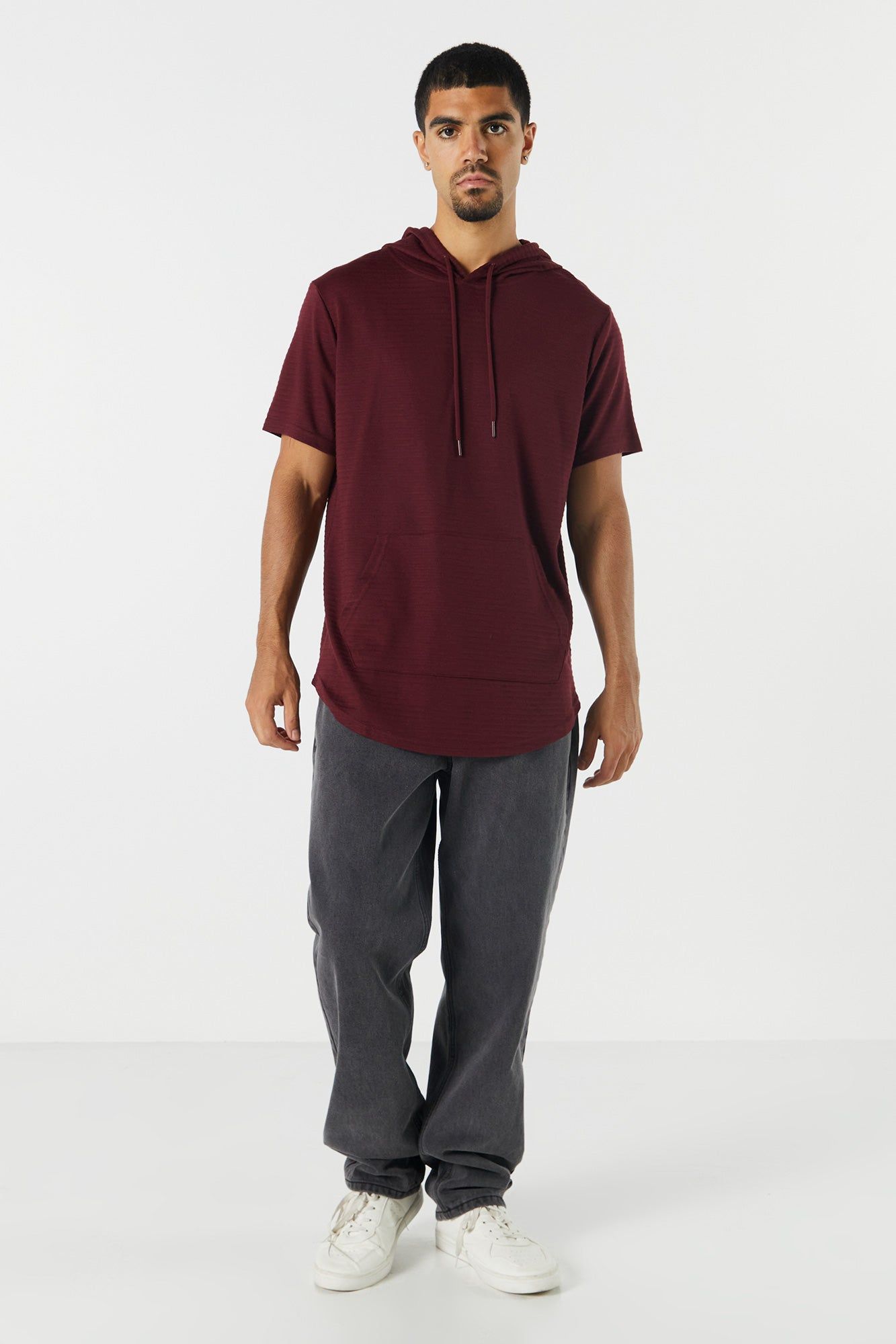 Coloured Short Sleeve Hoodie sold by Charlotte Russe product image thumbnail 6