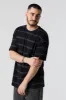 Black Striped Relaxed T-Shirt sold by Charlotte Russe