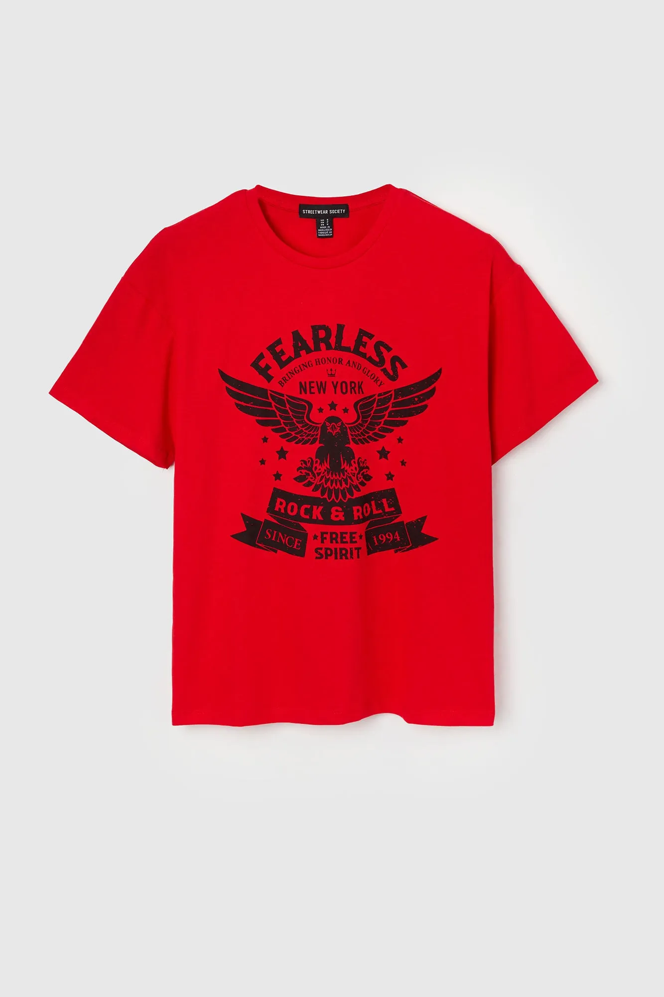 Fearless Graphic Boyfriend T-Shirt sold by Charlotte Russe product image thumbnail 4