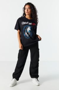 Friday the 13th Graphic Boyfriend T-Shirt sold by Charlotte Russe