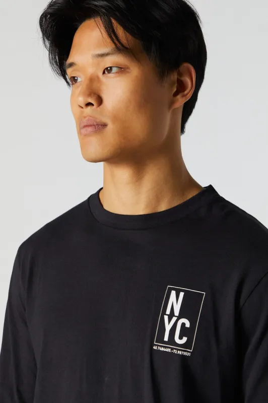 NYC Graphic Long Sleeve Top sold by Charlotte Russe