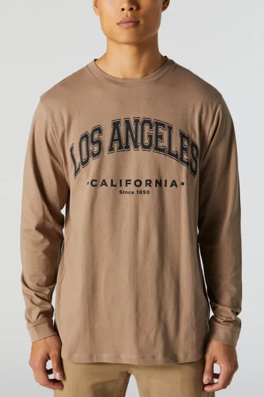 LA California Graphic Long Sleeve Top sold by Charlotte Russe
