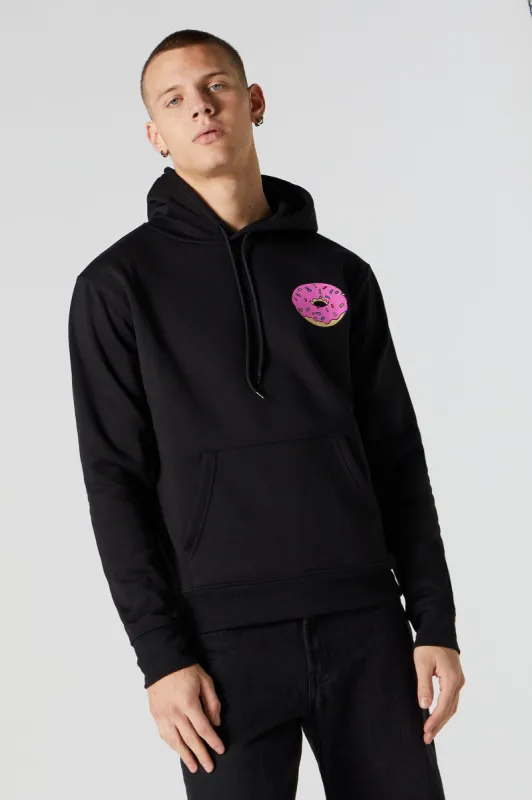 Homer Simpson Donut Graphic Hoodie sold by Charlotte Russe