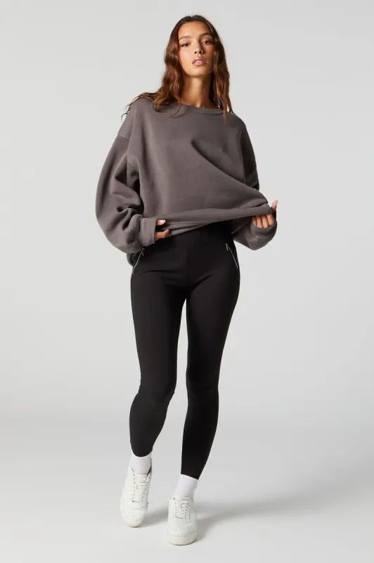 Solid Zip Pocket Legging sold by Charlotte Russe