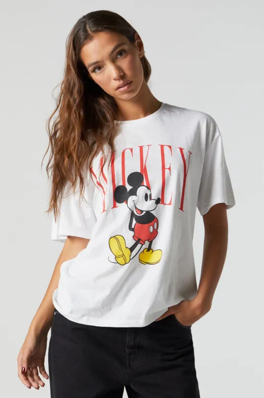 Mickey Mouse Graphic Boyfriend T-Shirt sold by Charlotte Russe