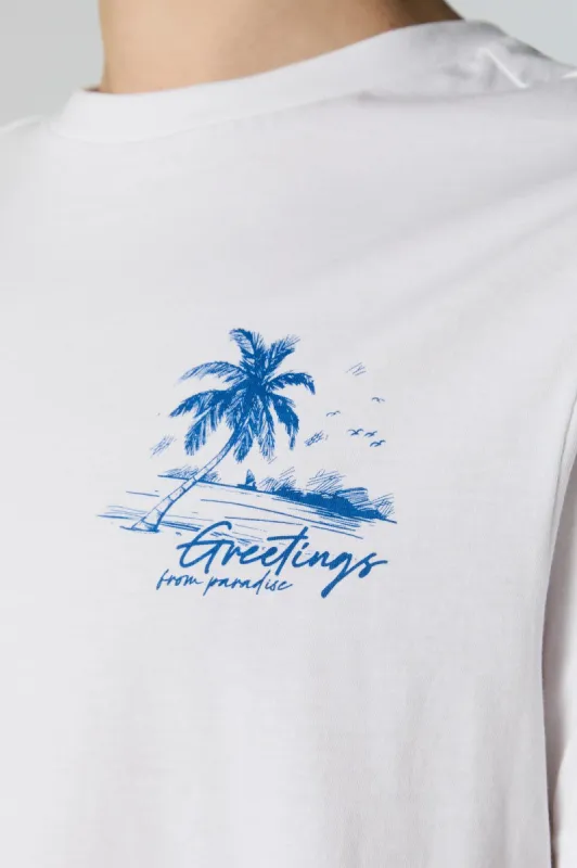 Greetings from Paradise Graphic T-Shirt sold by Charlotte Russe