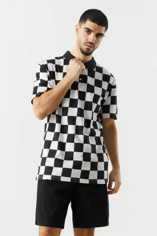 Checkered Polo sold by Charlotte Russe