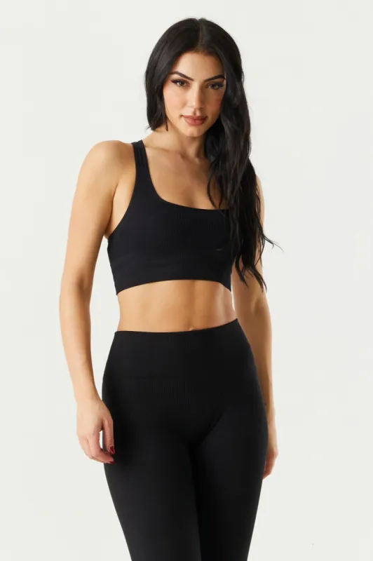 Seamless Square Neck Racerback Bra Top sold by Charlotte Russe