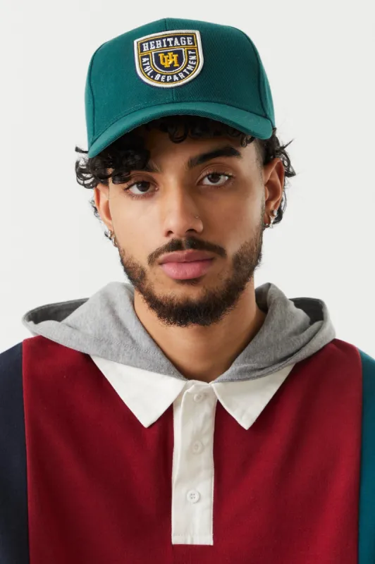 Athletic Department Graphic Snapback Baseball Cap sold by Charlotte Russe