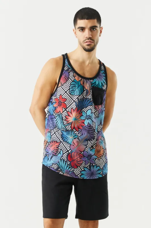 Multicolour Floral Print Tank sold by Charlotte Russe