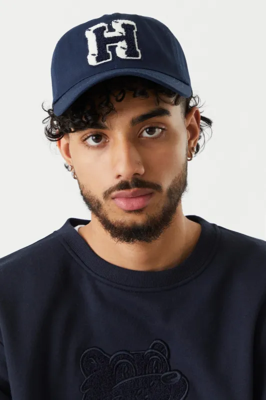 Embroidered H Graphic Snapback Baseball Cap sold by Charlotte Russe