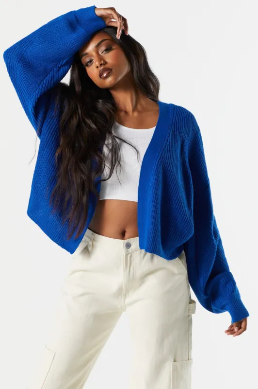 Open Front Knit Cropped Cardigan sold by Charlotte Russe