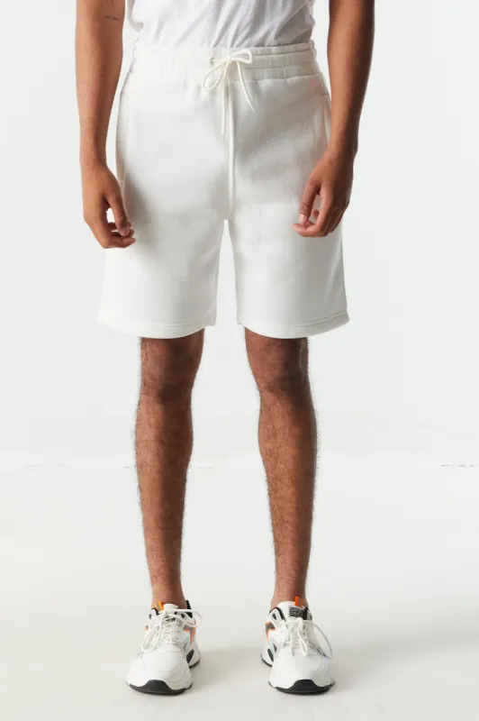 Everyday Basic White Fleece Short sold by Charlotte Russe