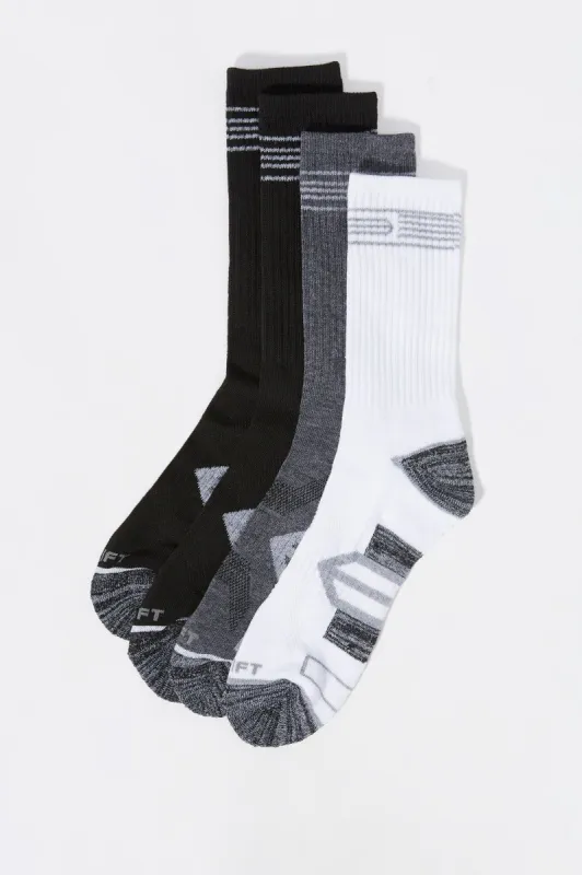 Athletic Crew Socks (4 Pack) sold by Charlotte Russe