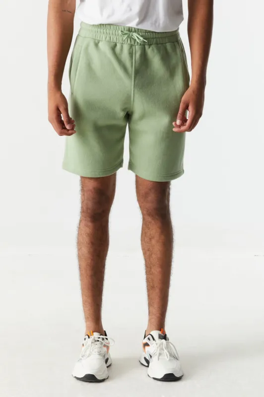 Everyday Basic Green Fleece Short sold by Charlotte Russe