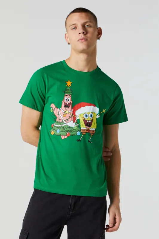 SpongeBob and Patrick Xmas Graphic T-Shirt sold by Charlotte Russe