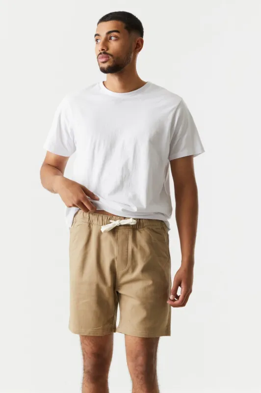 Tan Soft Pull-On Short sold by Charlotte Russe